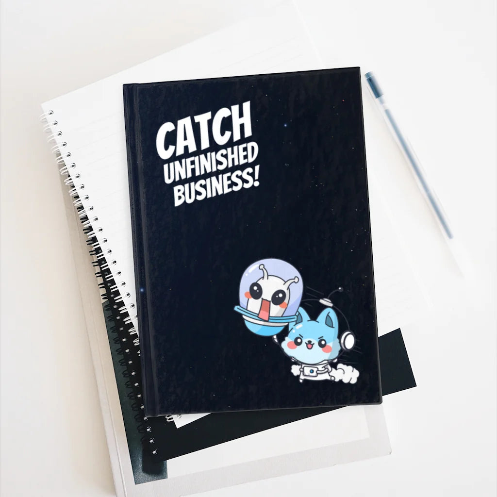 PeppermintOne Catch Unfinished Business! Hardcover Journal