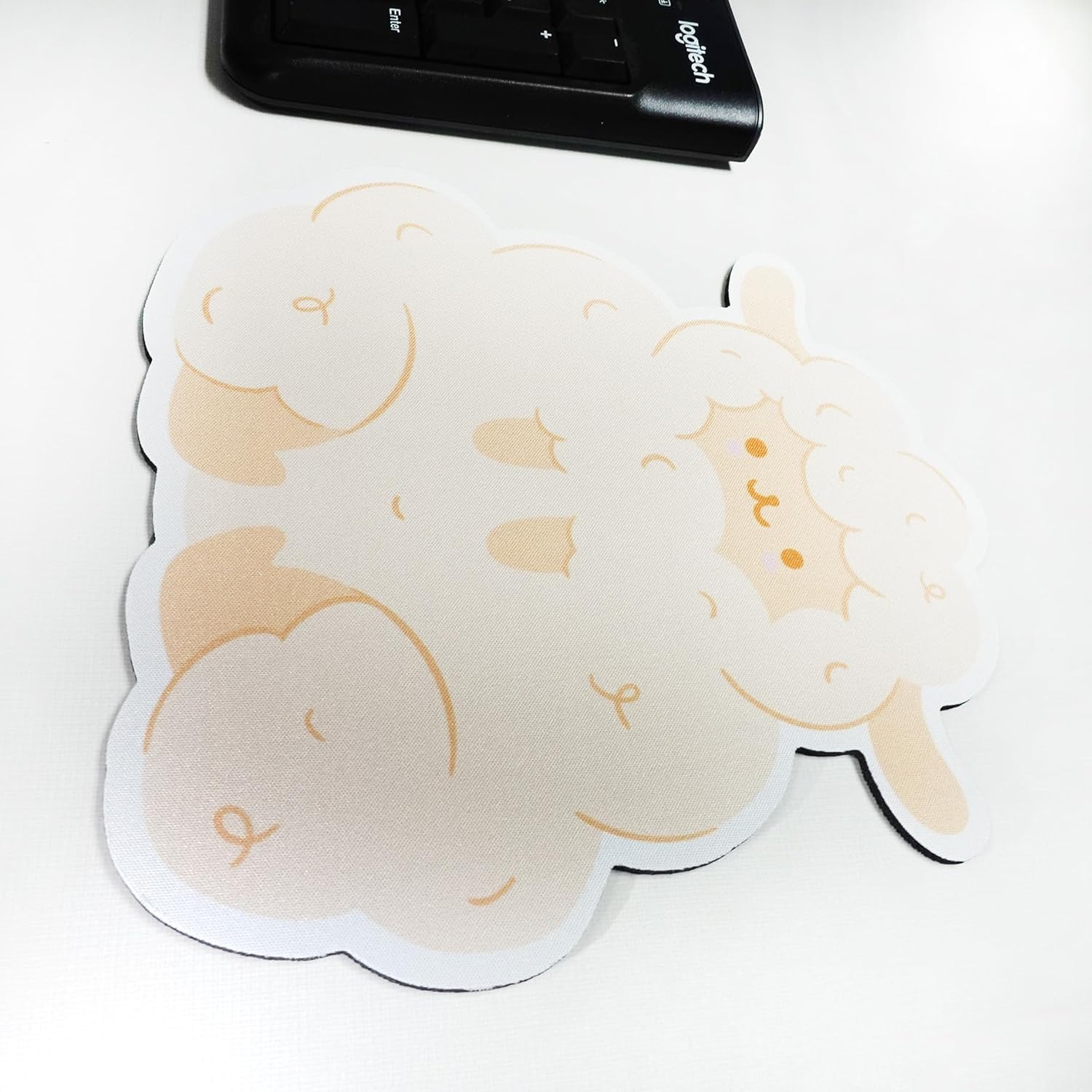Animal Sheep Character Rabbit Mouse Pad, Non-Slip Rubber Mouse Mat for Desk and Laptop Computer