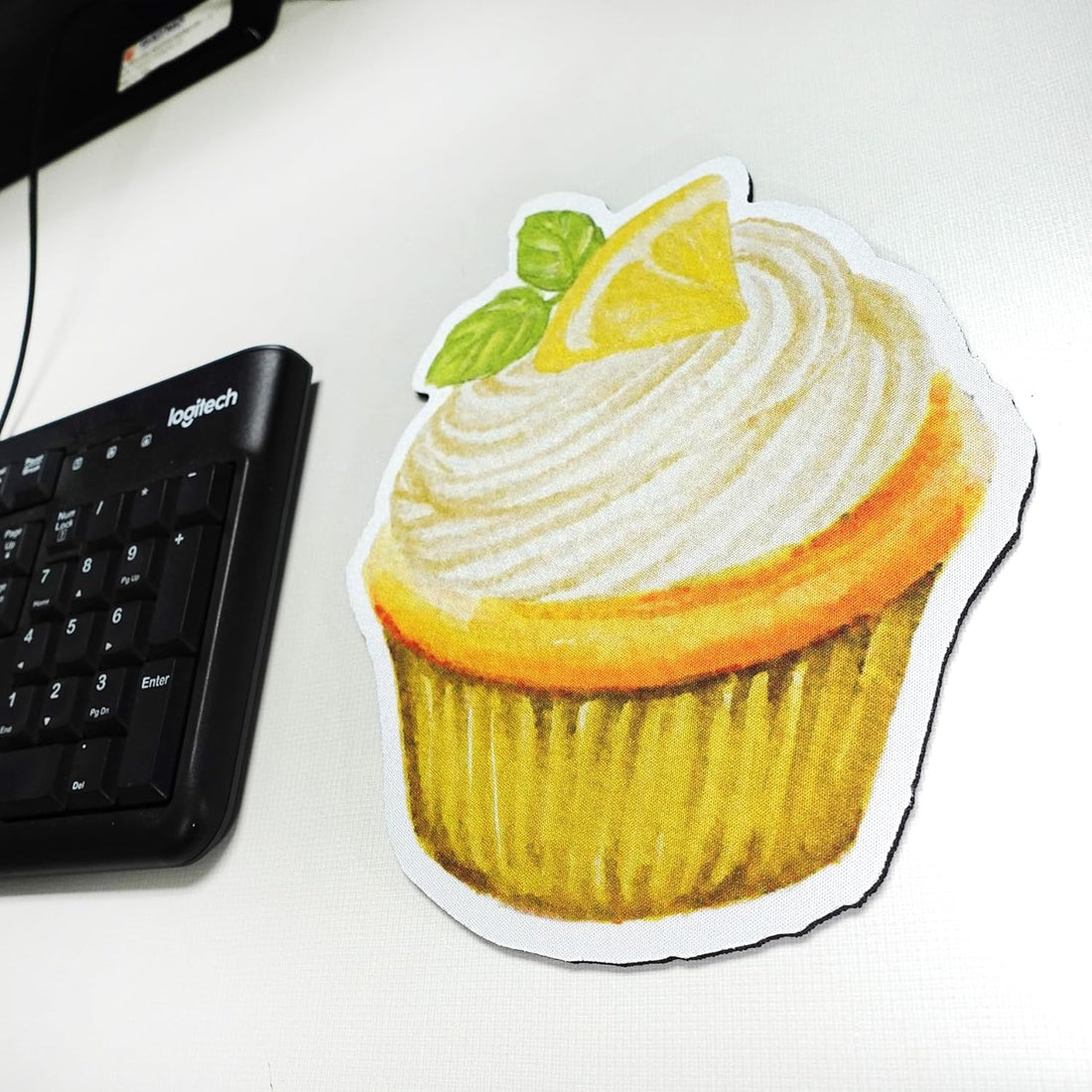 Cupcake Lemon Mouse pad, Cute Funny Gift Non-Slip Rubber Mouse Mat for Desk and Laptop