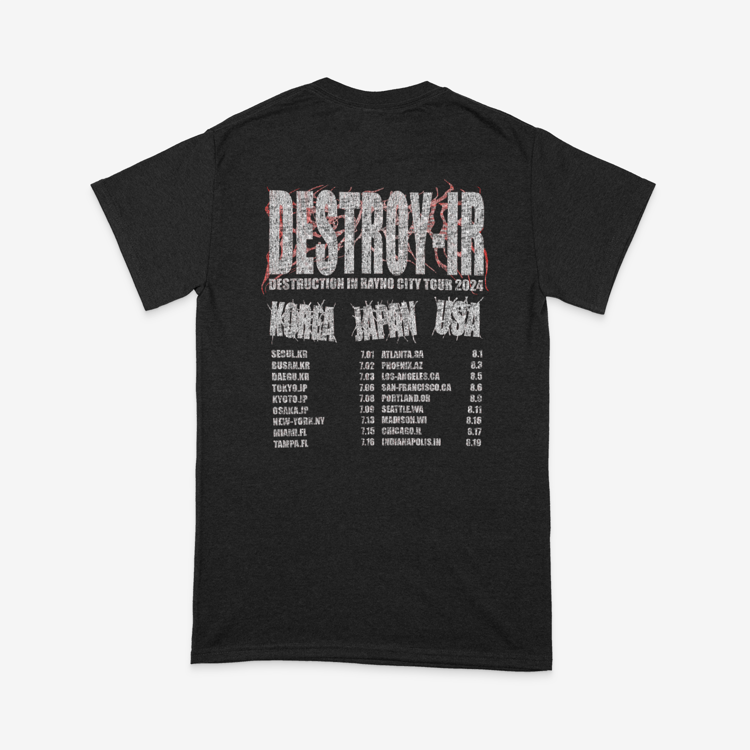 Rayno Destroy IR Rayno City Tour T-Shirt
