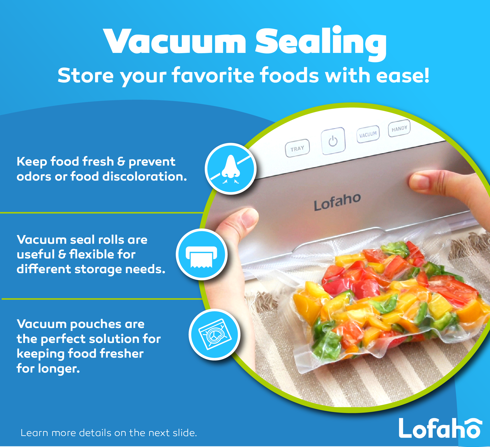3-in-1 Vacuum Packaging Machine with Tray & Jar Sealer | Lofaho