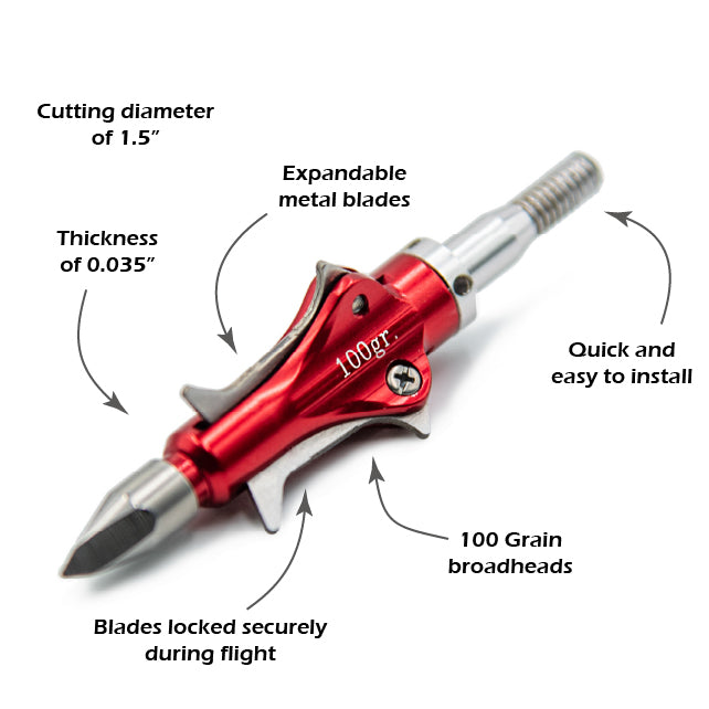 REXPID RX-S | Mechanical Broadheads (100 Grain)