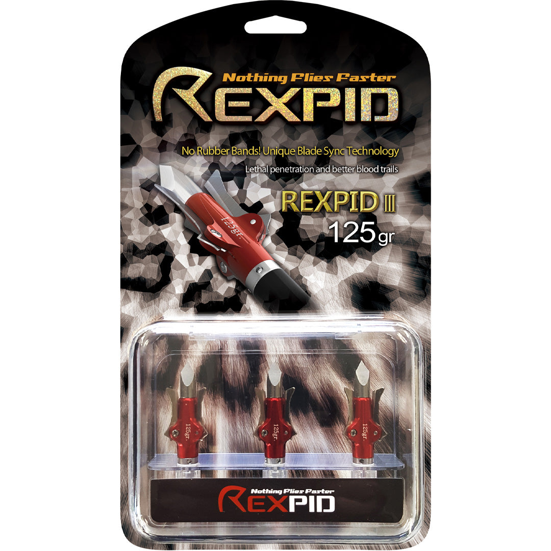 REXPID 3 | Mechanical Broadheads for Crossbows - 100 & 125 Grains