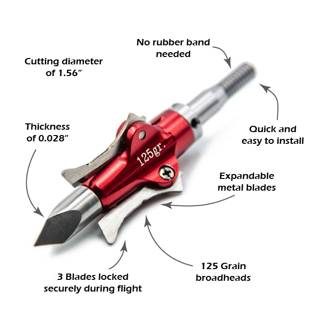 REXPID 3 | Mechanical Broadheads for Crossbows - 100 & 125 Grains