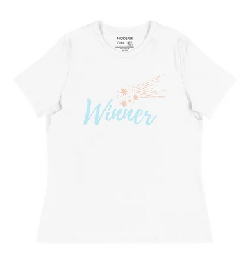Modern Girl Life Winner Shooting Stars T-Shirt