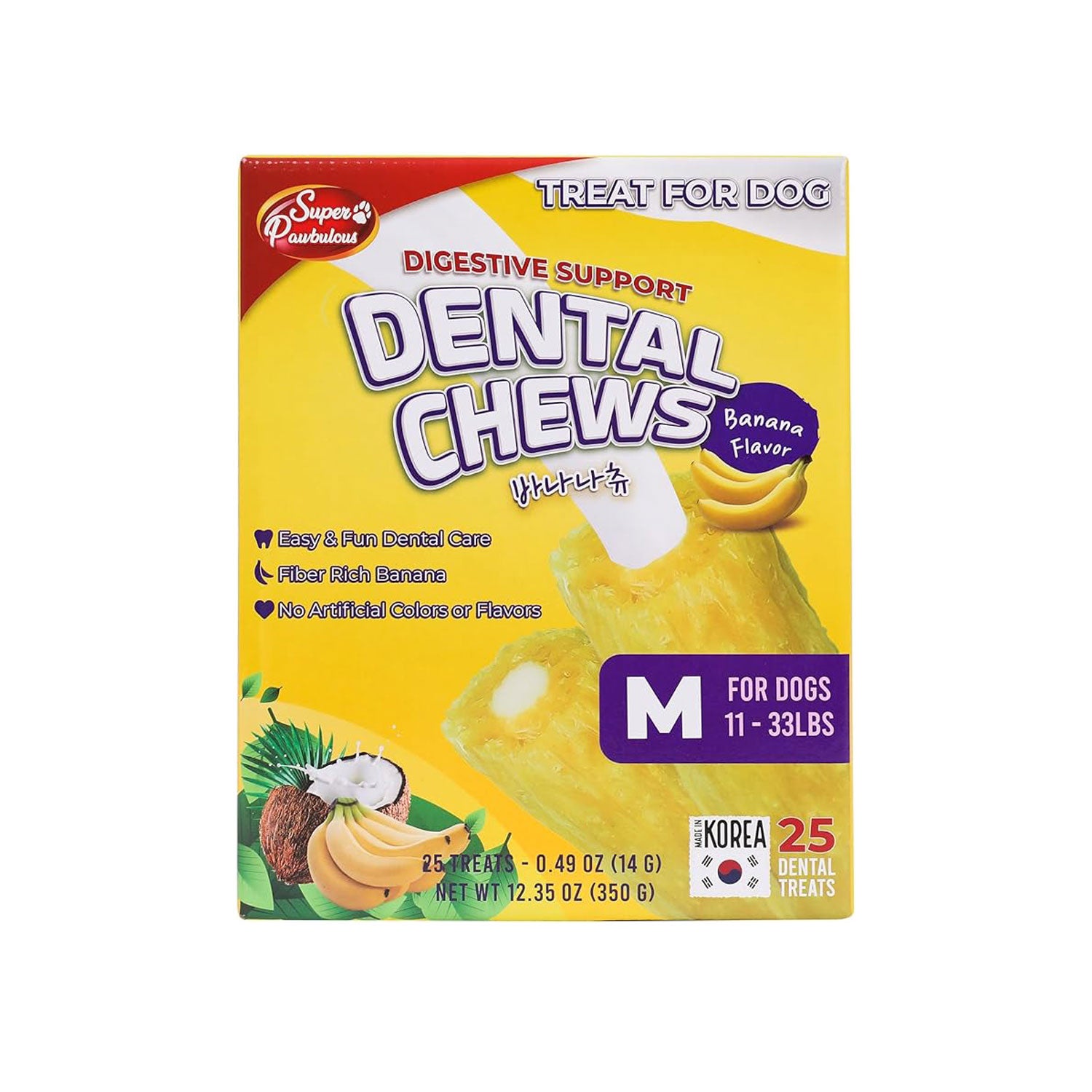 Super Paw Dental Chew - Banana Flavor