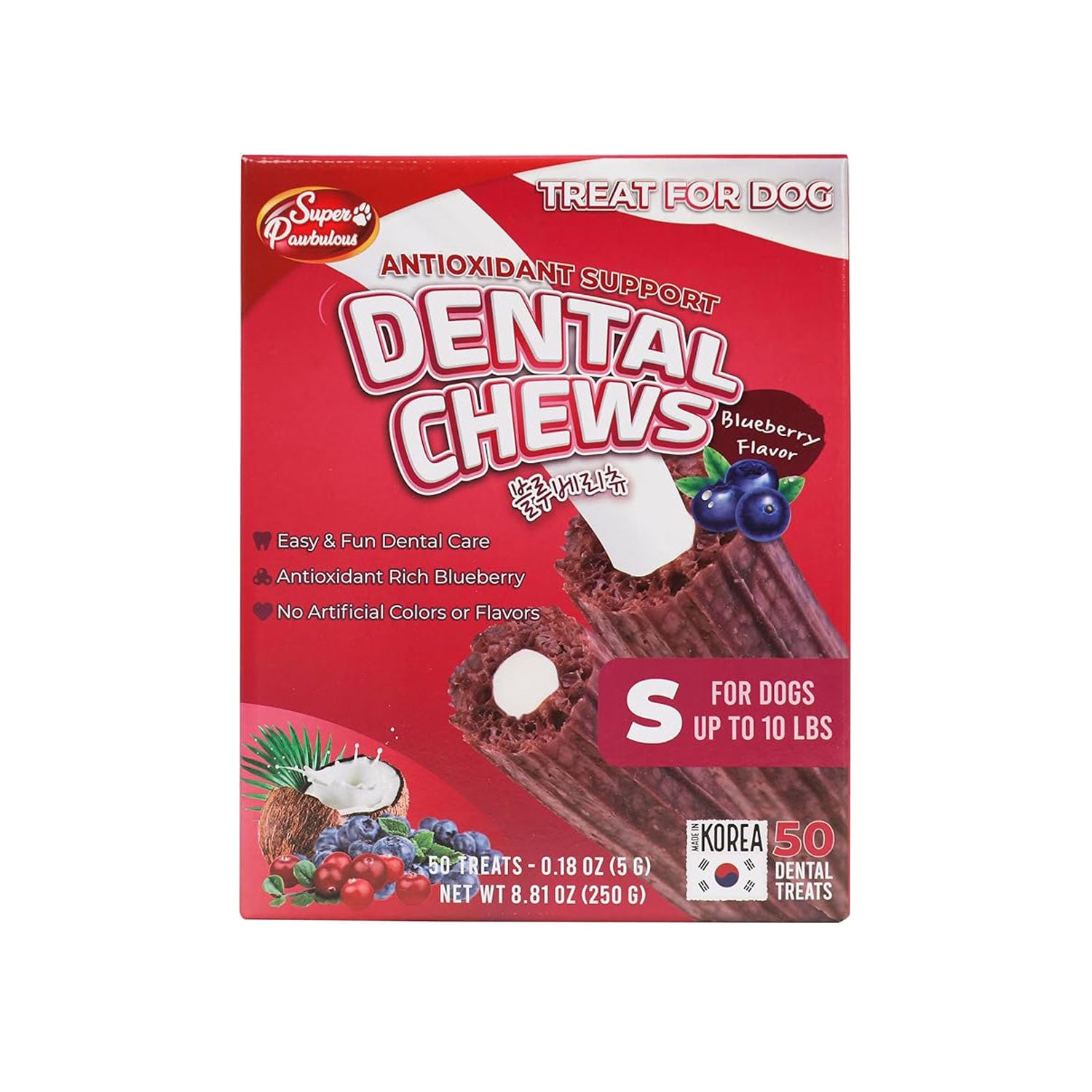 Super Paw Dental Chew - Blueberry Flavor