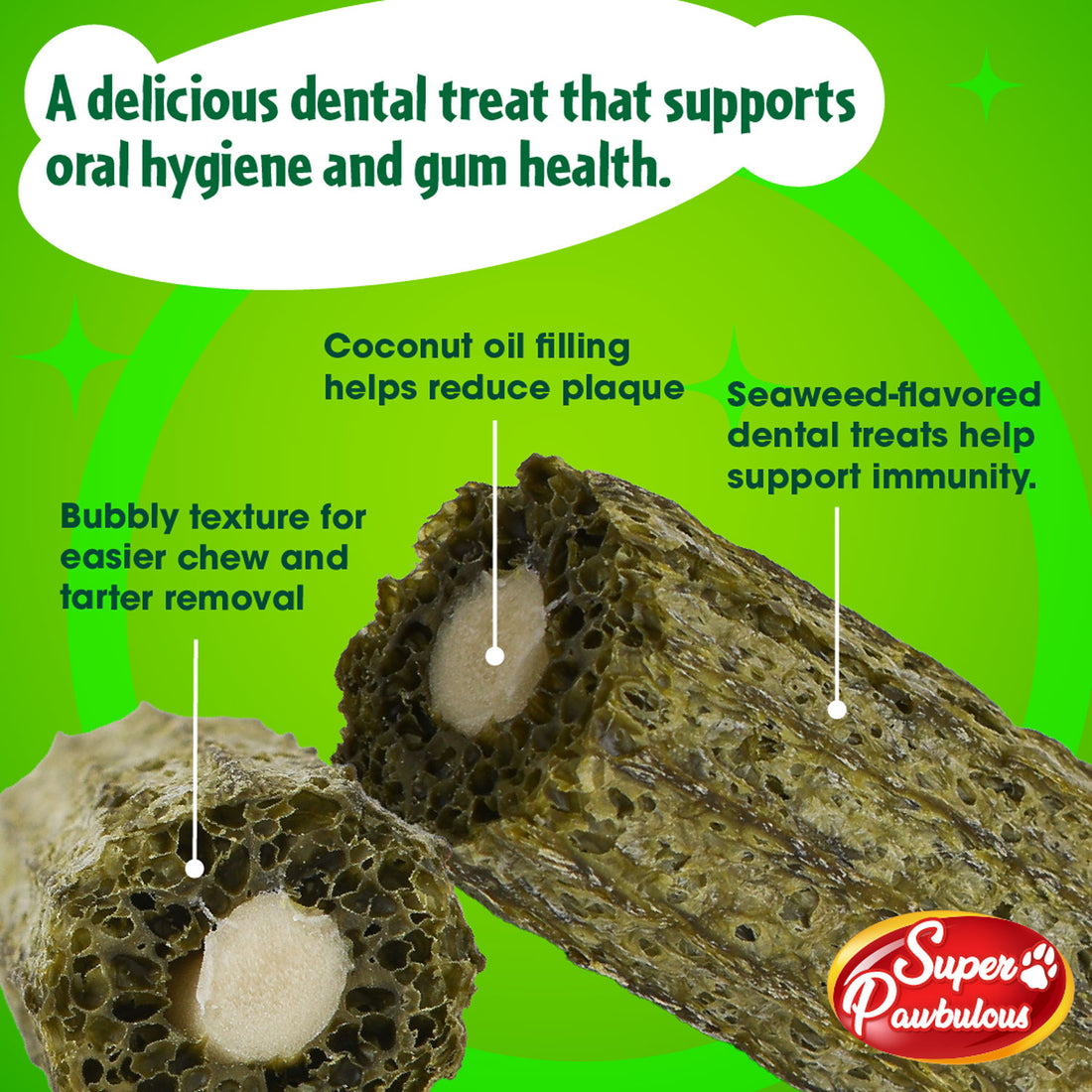 Super Paw Dental Chew - Seaweed Flavor