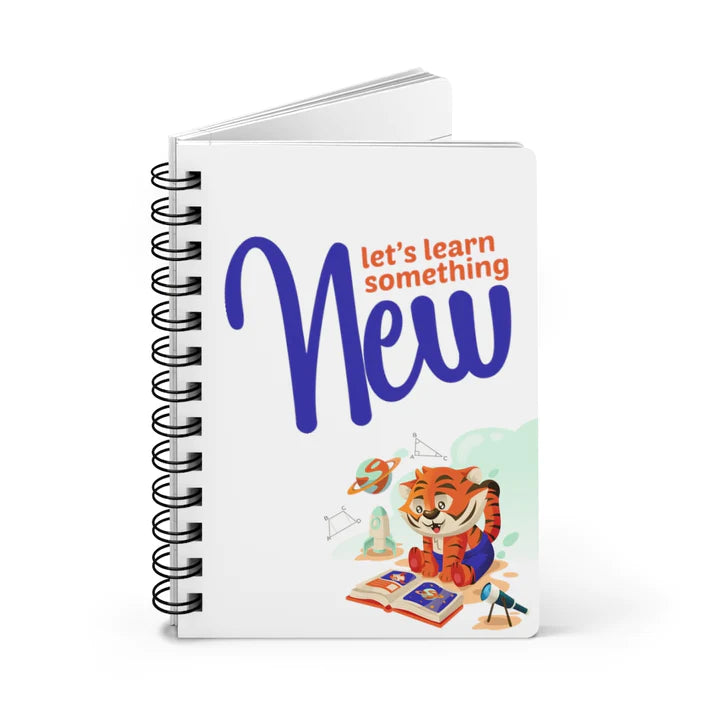 ConnectingHope Lined Hardcover Notebook - Learn Your Own Way Journal Kai & Kika Spiral Notebook - 5" x 7" Mini Spiral Bound Notebooks for Fitness, Diets, School, Work, To-Do Lists, and More
