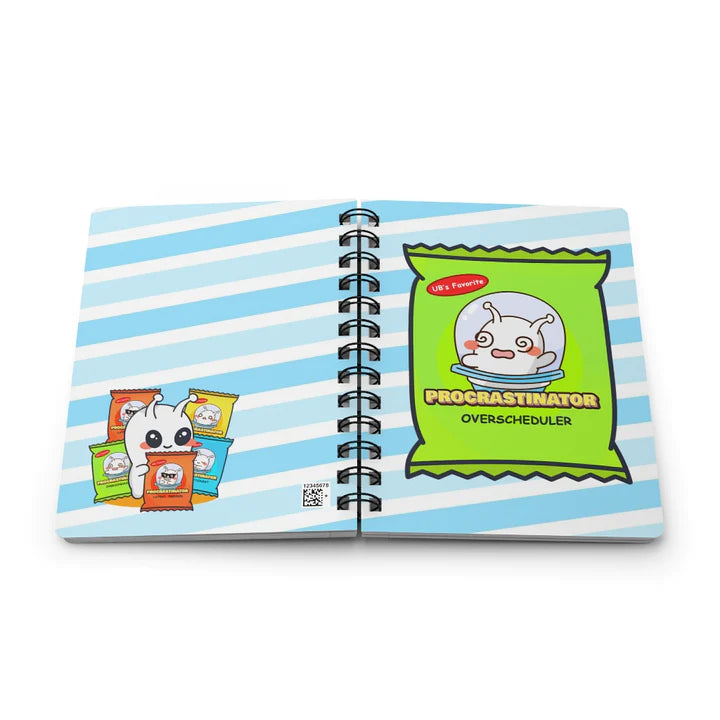 ConnectingHope Lined Hardcover Notebook - Productivity Overscheduler Anti-Procrastinator Journal - 5" x 7" Mini Spiral Bound Notebooks for School, Work, To-Do Lists, Tasks, Learning, and More