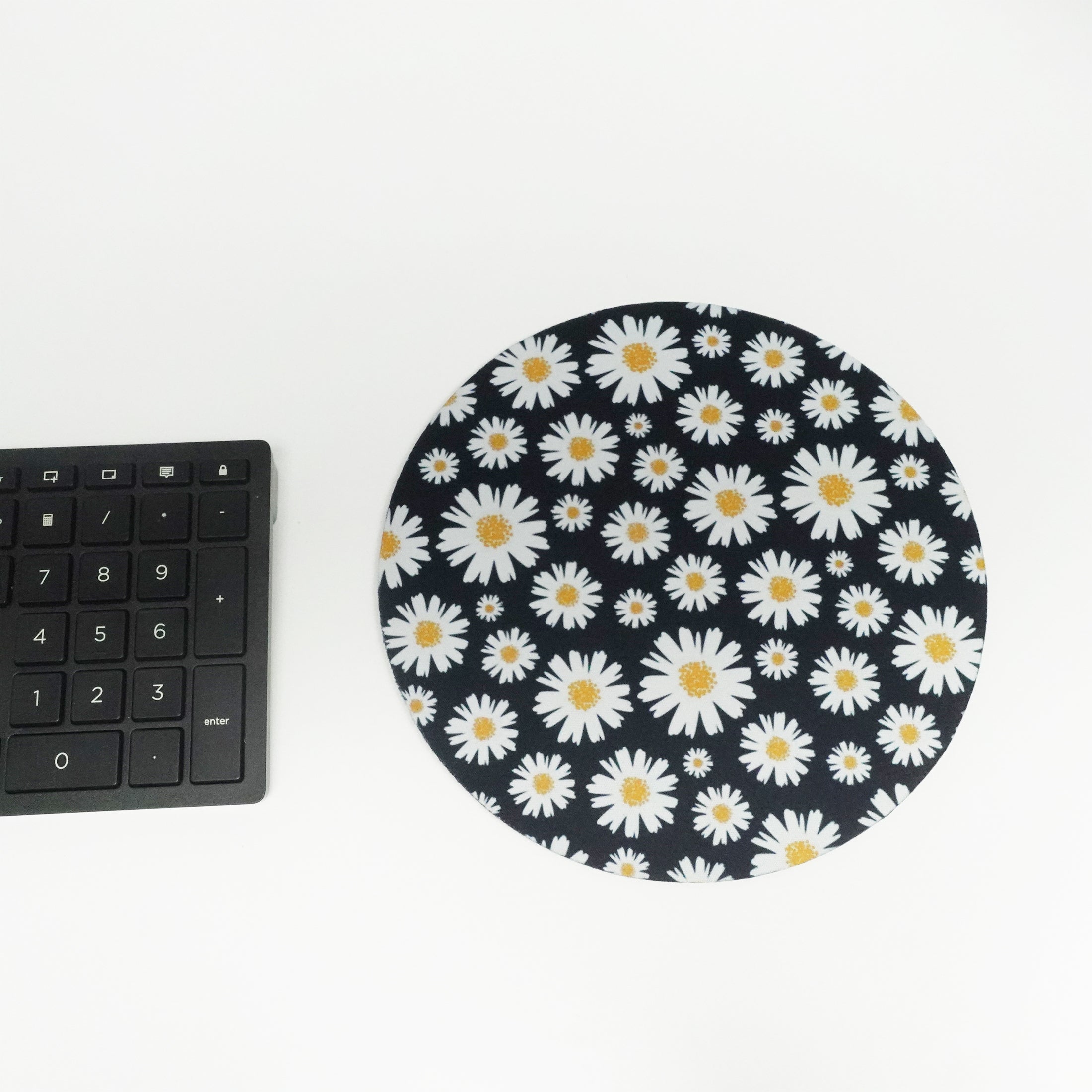 Floral Patterned Mouse pad, Cute Gift Non-Slip Rubber Mouse Mat for Desk and Laptop