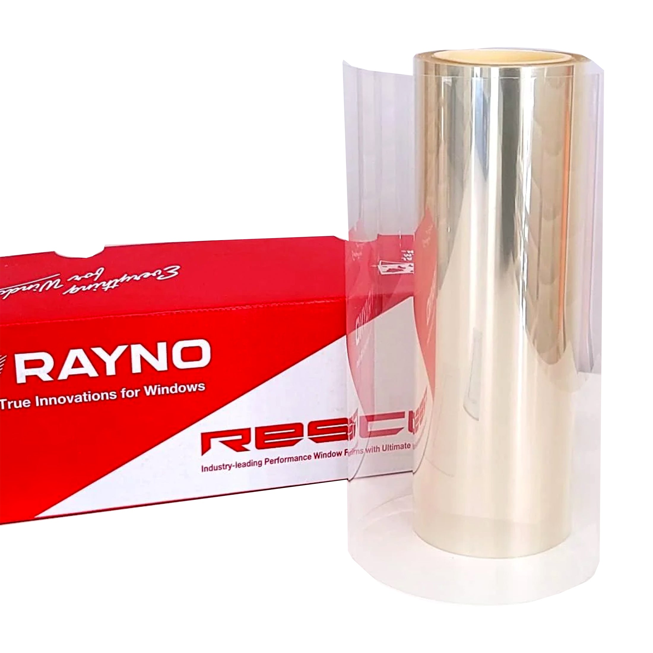 Rayno Window Security Film Rescue - Shatterproof Safety Window Protection Wrap - Energy Saving, UV Sun Light Blocking Film for Homes Offices Businesses - Anti UV IR Light Filtering - Clear