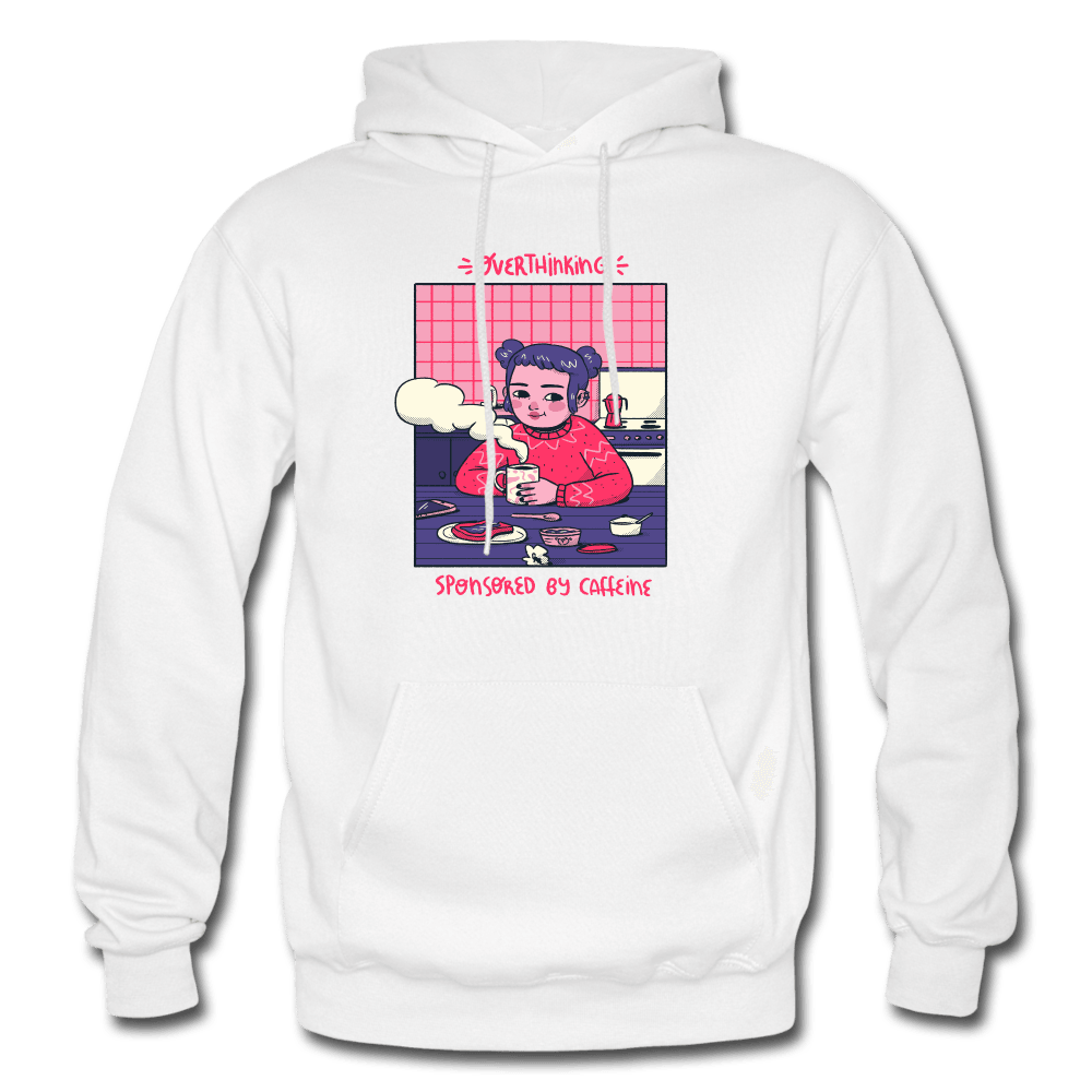 PlayWhatever Overthinking Sponsored By Caffeine Cute Hoodie