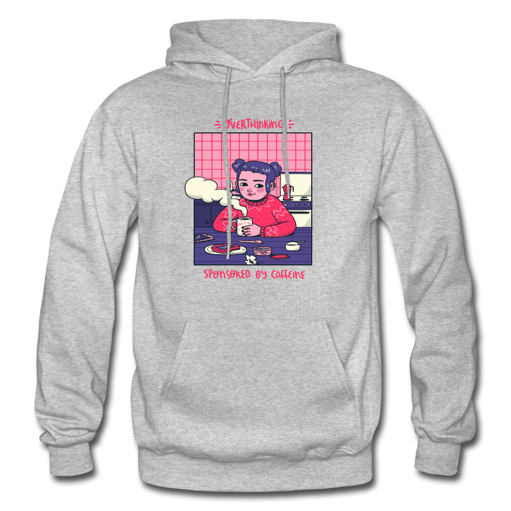 PlayWhatever Overthinking Sponsored By Caffeine Cute Hoodie
