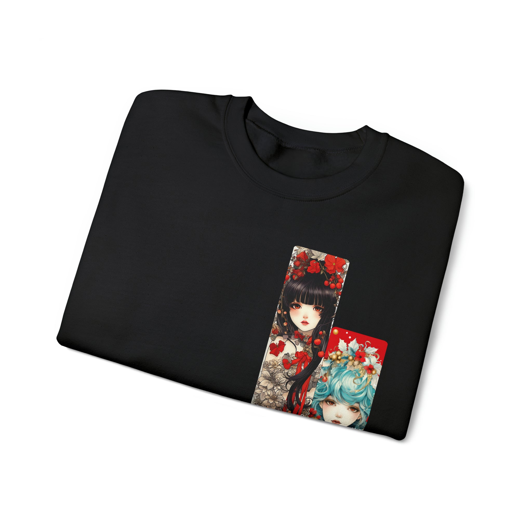 PeppermintOne Patchwork Beautiful Maidens of the Holidays Anime Sweatshirt