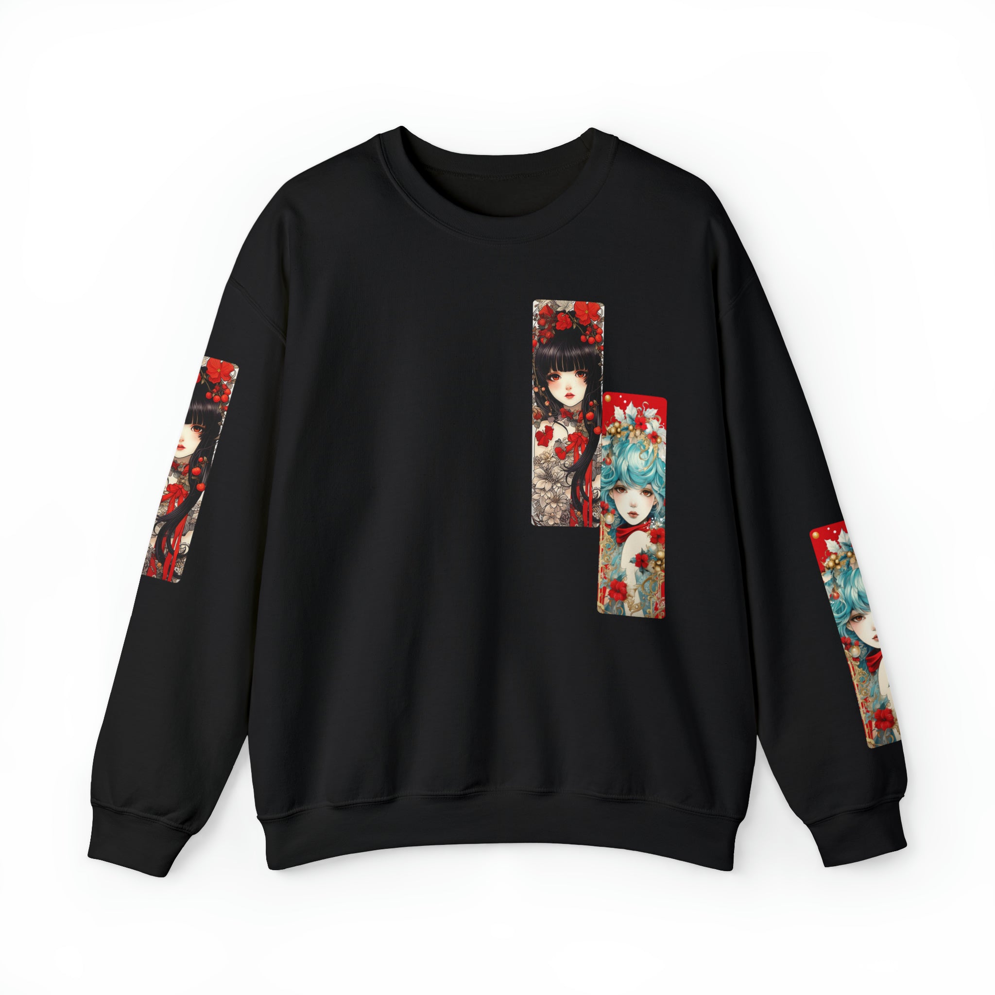 PeppermintOne Patchwork Beautiful Maidens of the Holidays Anime Sweatshirt