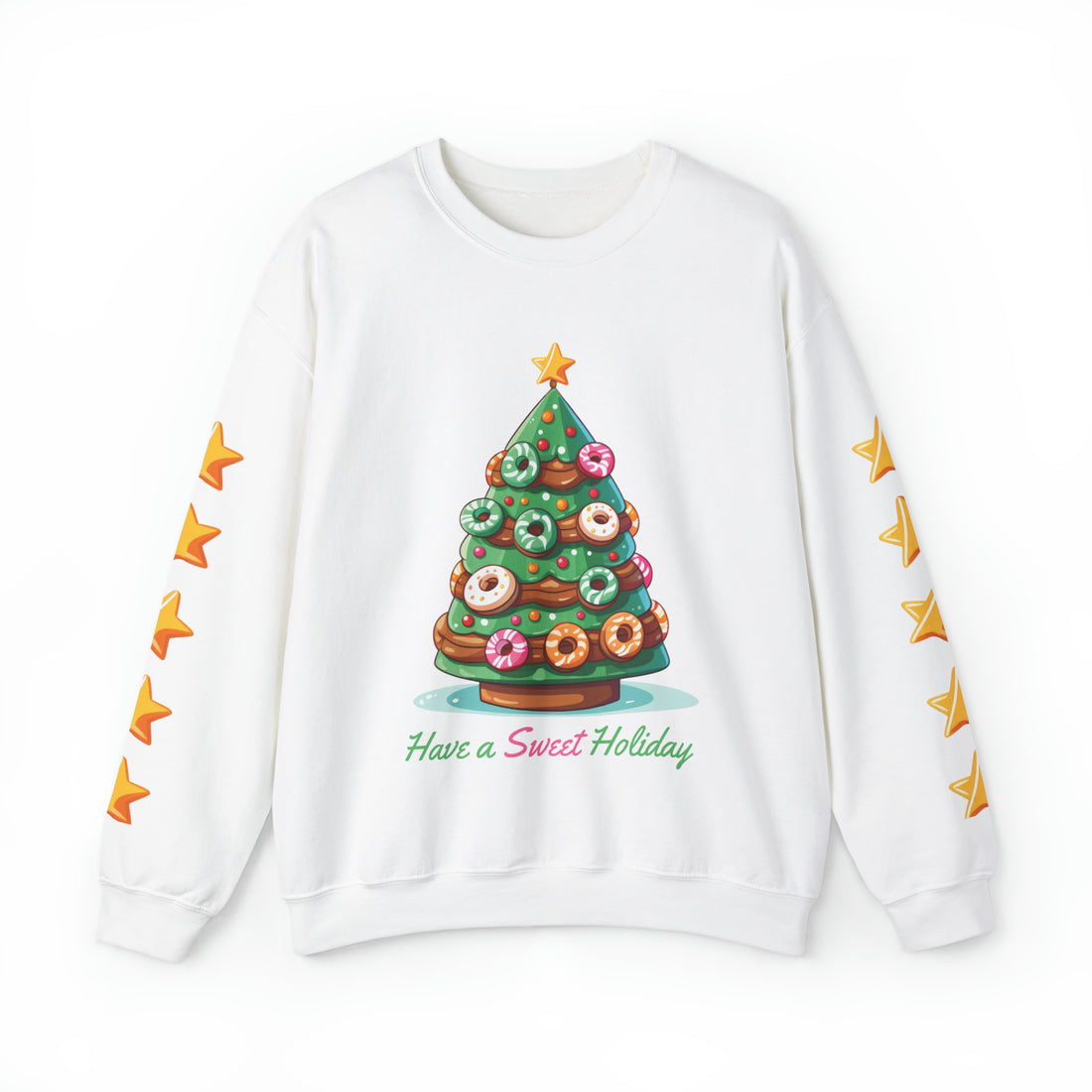 PlayWhatever Donut Christmas Tree Holiday Sweatshirt