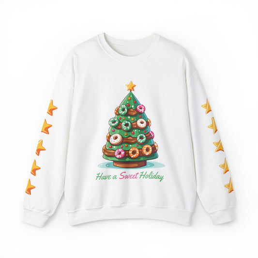 PlayWhatever Donut Christmas Tree Holiday Sweatshirt