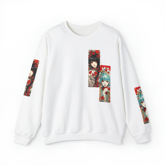 PeppermintOne Patchwork Beautiful Maidens of the Holidays Anime Sweatshirt