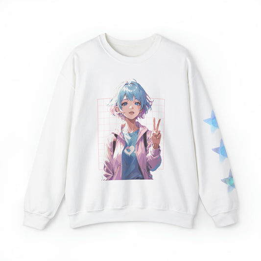 PeppermintOne Travel the World Anime Girl Sweatshirt