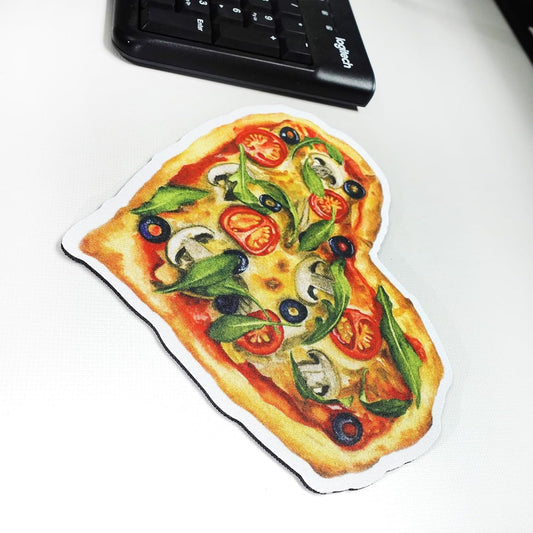 Pizza Mouse pad, Cute Funny Gift Non-Slip Rubber Mouse Mat for Desk and Laptop