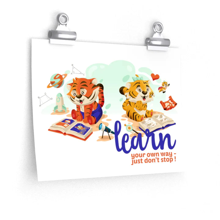 ConnectingHope Motivational Posters - Learning Adventure Wall Art - Great Aesthetic Decorations for Offices, Bedrooms, Classrooms, and More