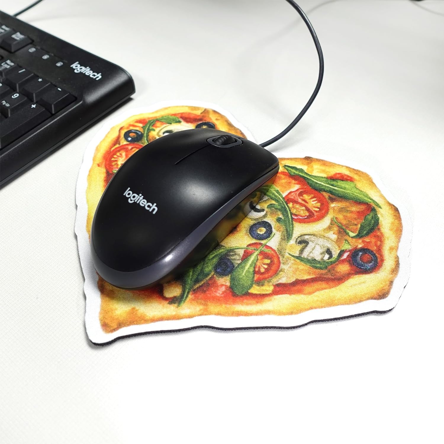 Pizza Mouse pad, Cute Funny Gift Non-Slip Rubber Mouse Mat for Desk and Laptop