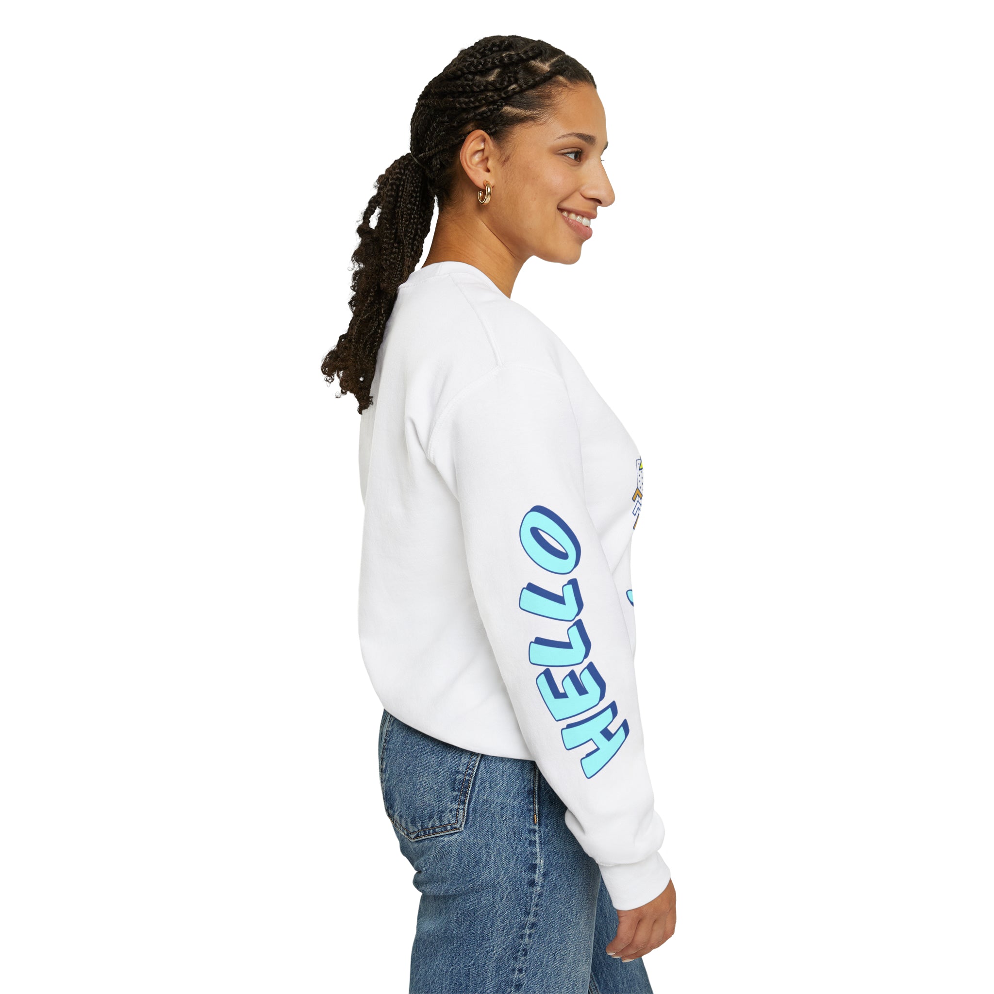 PlayWhatever Hello Sweetie Froggie Donut Sweatshirt