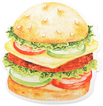 Burger Mouse pad, Cute Funny Gift Non-Slip Rubber Mouse Mat for Desk and Laptop
