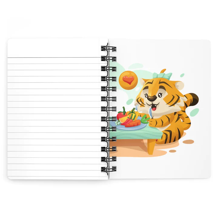 ConnectingHope Lined Hardcover Notebook - Meat Diet Kai & Kika Journal Notebook - 5" x 7" Mini Spiral Bound Notebooks for Fitness, Diets, School, Work, To-Do Lists, and More