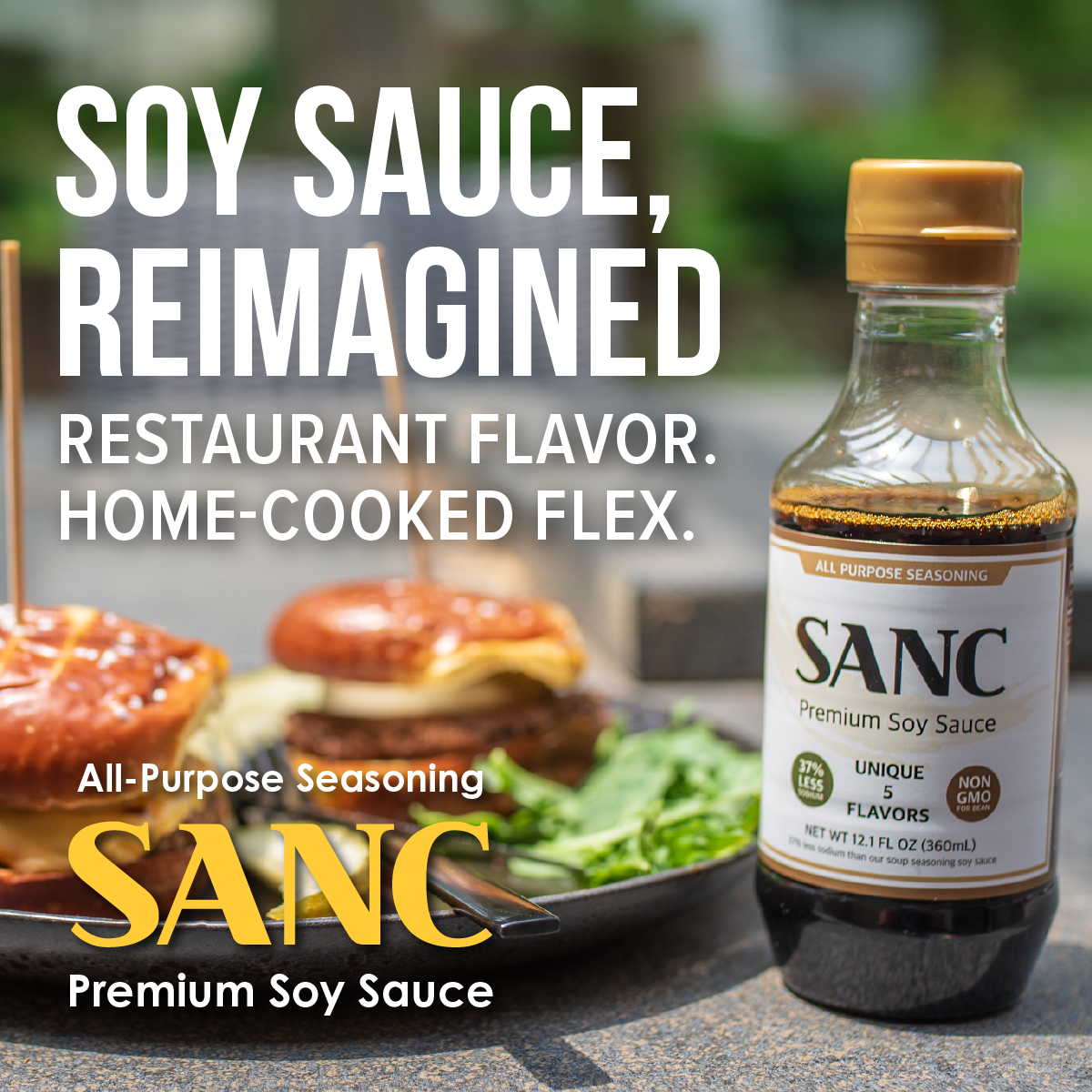 SANC Premium Soy Sauce - Naturally Fermented & Aged