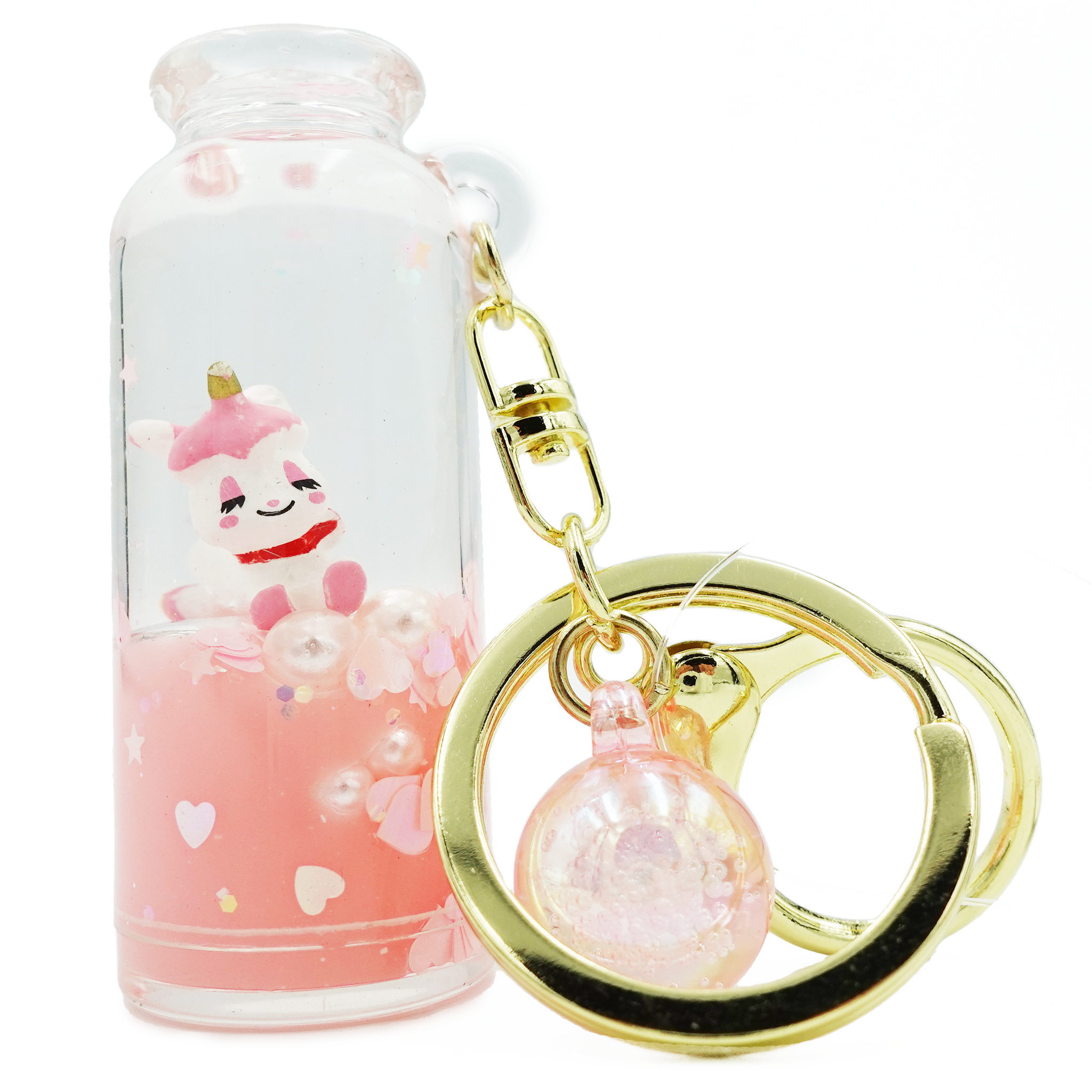 Miniature Unicorn Bottle Keychain / Key Ring Accessories for Luggage, Car keys, Handbags, Wallets, Airpods