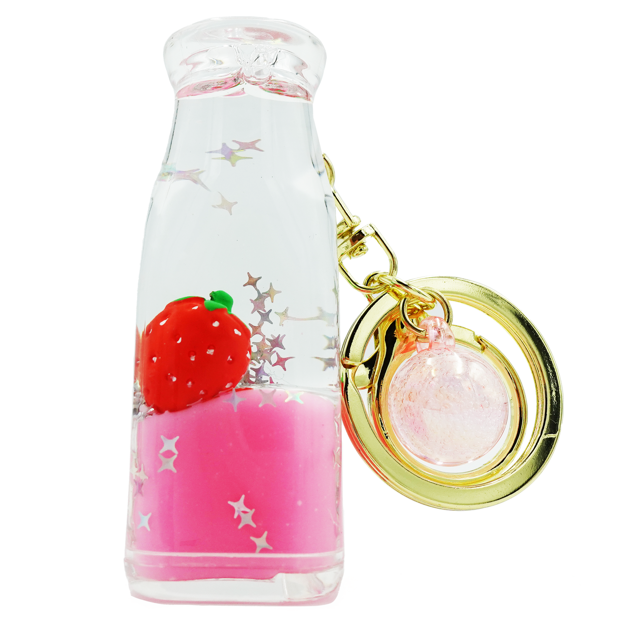 Miniature Beverage Bottle Keychain / Key Ring Accessories for Luggage, Car Keys, Handbags, Wallets, Airpods