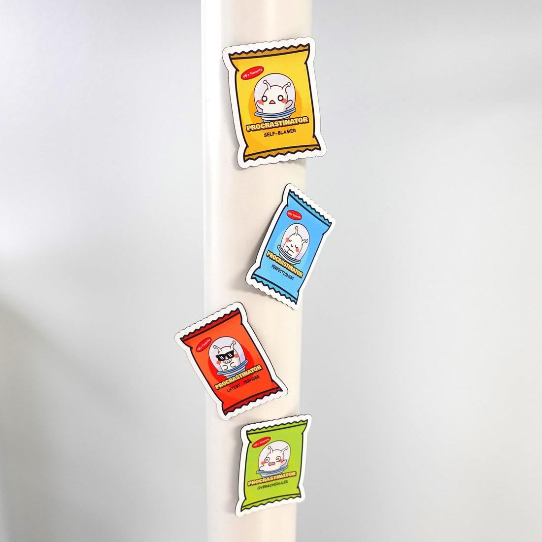 ConnectingHope Procrastinator Series Cute Magnet Fridge Decorative Whiteboard Magnets for Office, Kitchen, Locker, and Whiteboard