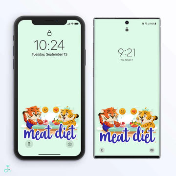 PeppermintOne Kai & Kika Meat Diet Free Phone Wallpaper