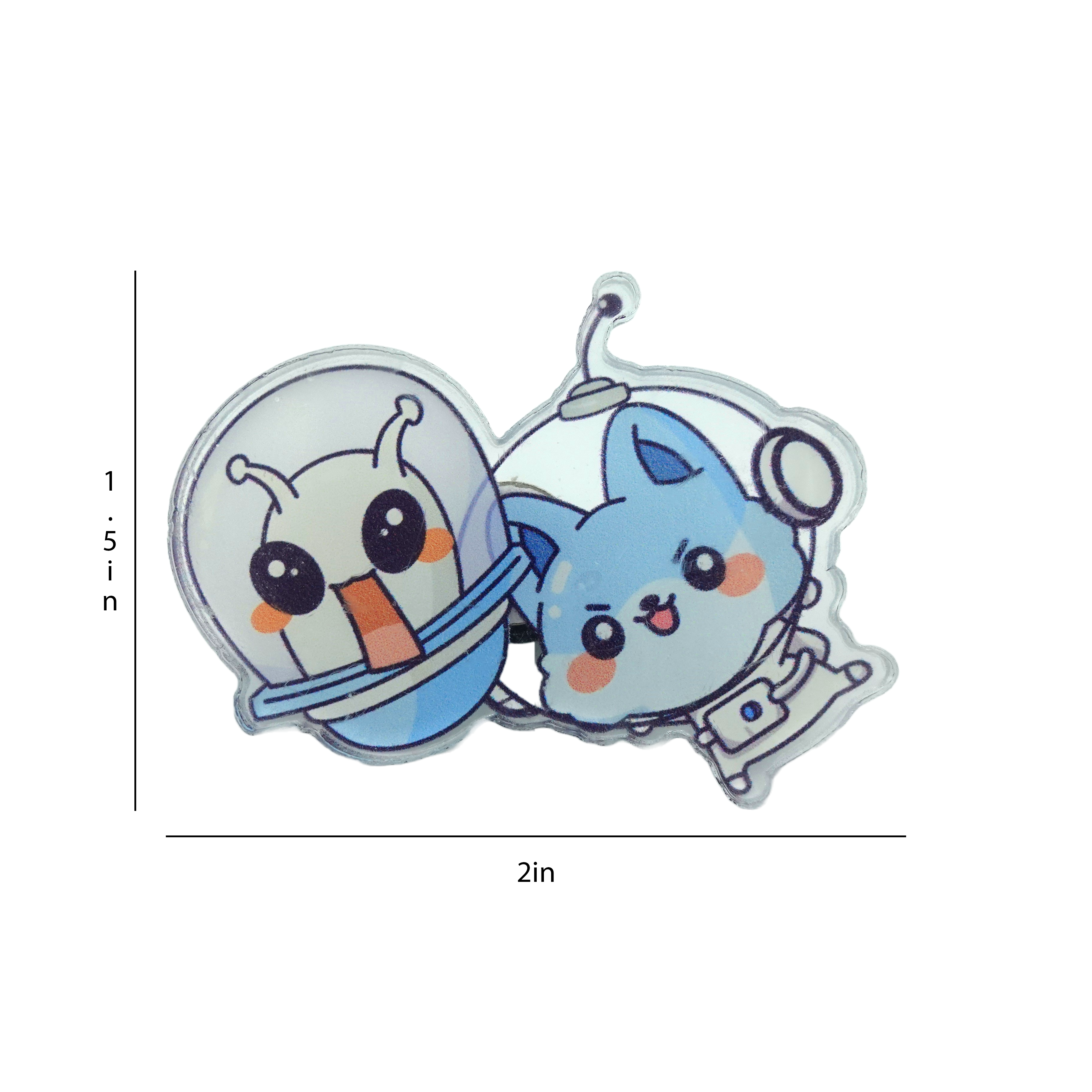 ConnectingHope Go, Go Resolve Buster! CuteAcrylic Brooch, Badge, Lapel Pin, Pins for Backpacks, Jackets, Shirts, Hats, Girls, Gifts, Accessories