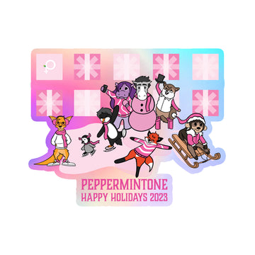 Happy Holidays 2023 Holographic Sticker