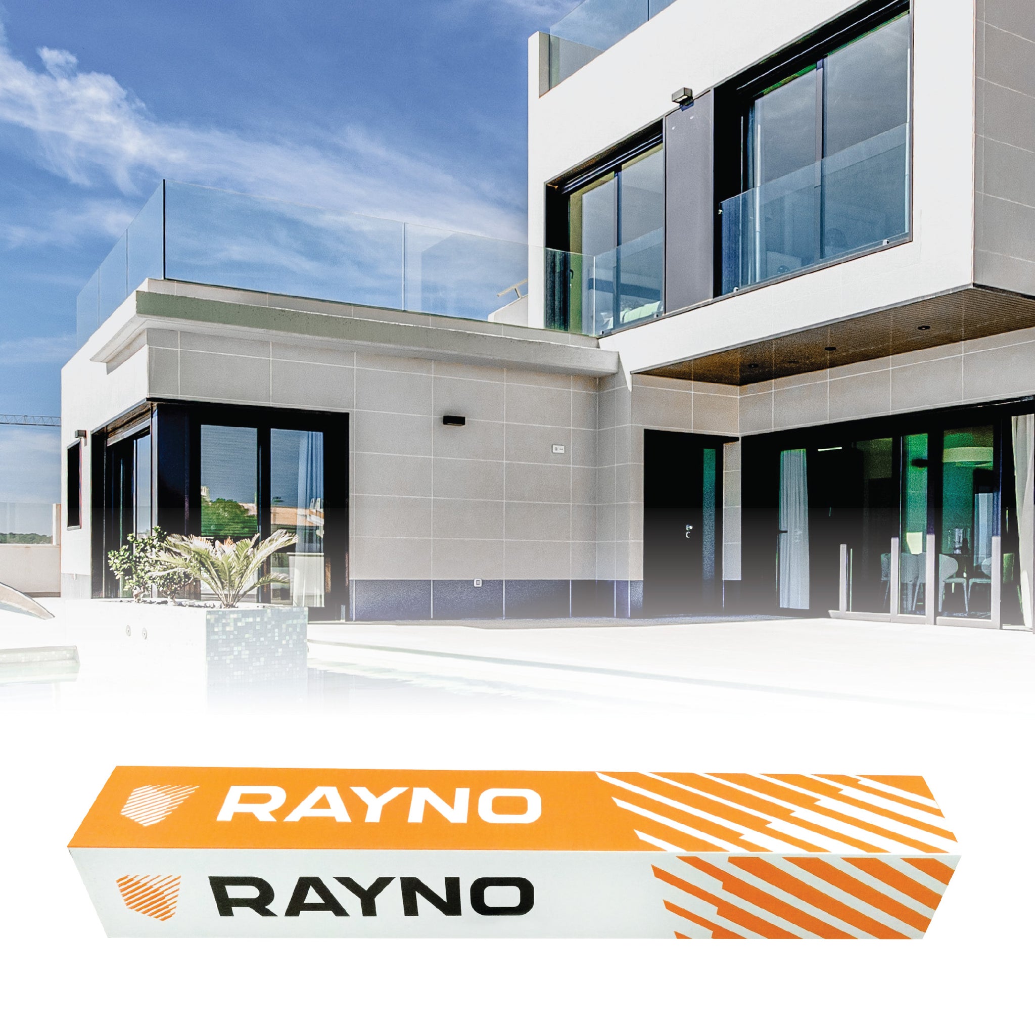 Rayno Window Security Film Rescue - Shatterproof Safety Window Protection Wrap - Energy Saving, UV Sun Light Blocking Film for Homes Offices Businesses - Anti UV IR Light Filtering - Clear