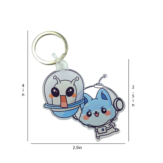 ConnectingHope Resolve Buster & Chases Unfinished Business Acrylic Keychain