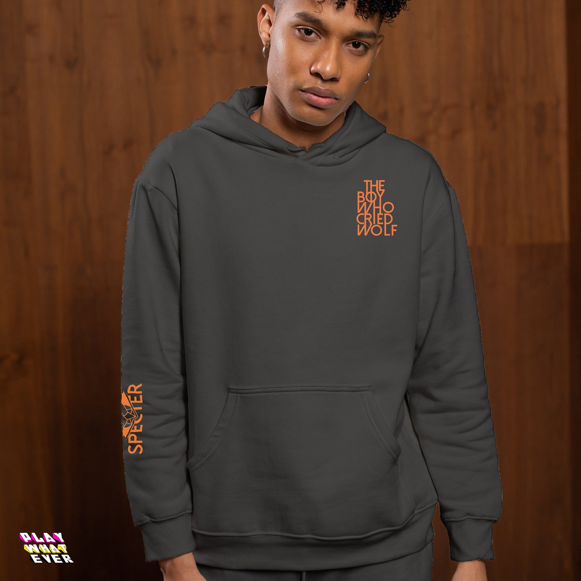 PlayWhatever The Orange Spectre Hooded Sweatshirt