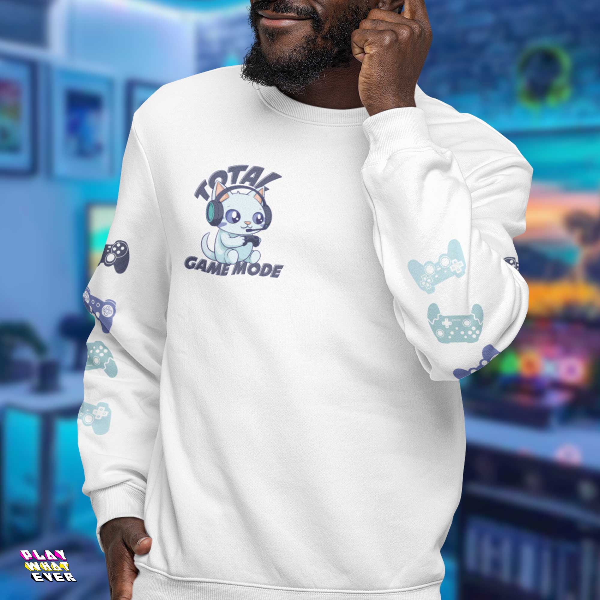 PeppermintOne Total Game Mode Gaming Cat Sweatshirt