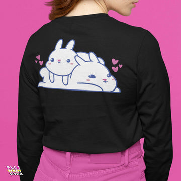 PlayWhatever Loving Lazy Bunnies Long Sleeve