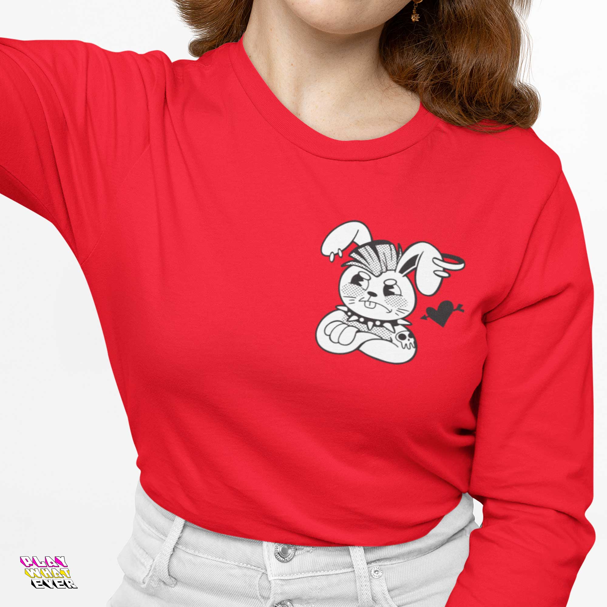 PlayWhatever Punk Rabbit's Broken Love Long Sleeve