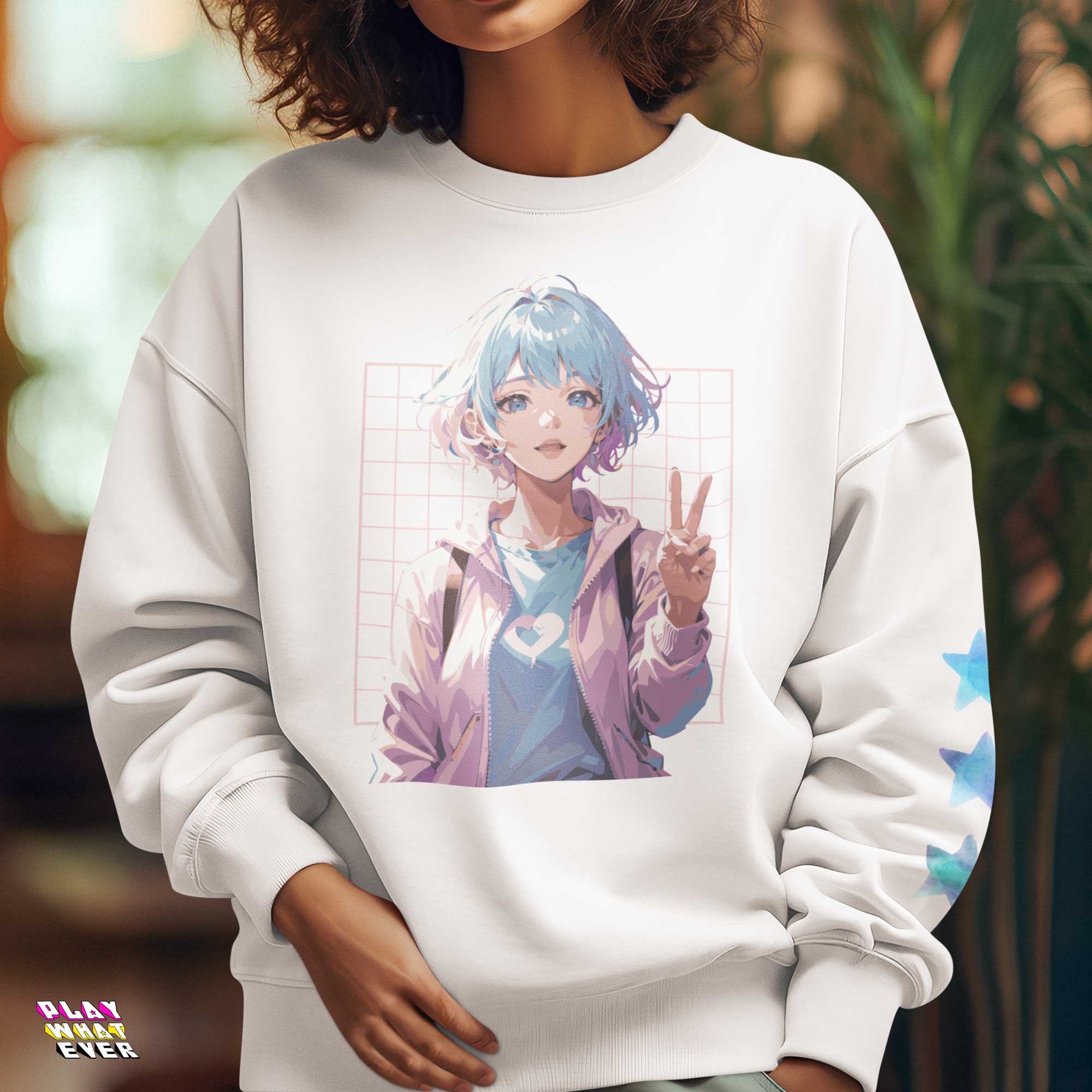 PeppermintOne Travel the World Anime Girl Sweatshirt