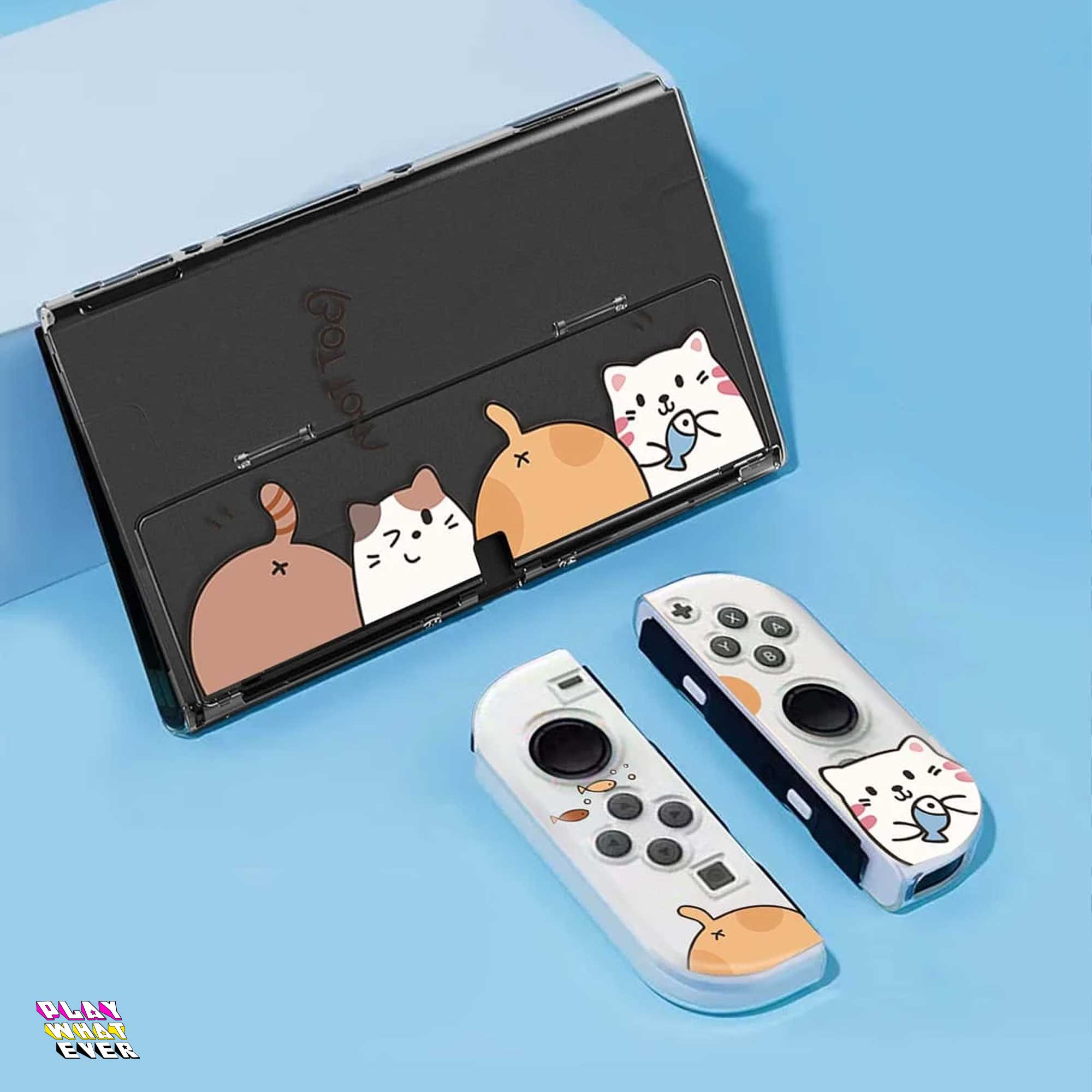 PeppermintOne Cats and Butts Nintendo Switch Case