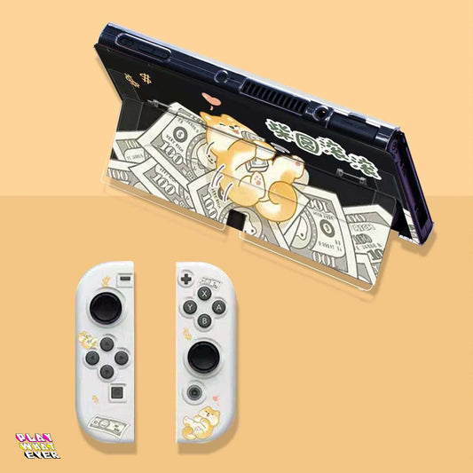 PeppermintOne Rich Pup Money Rolling Nintendo Switch Case