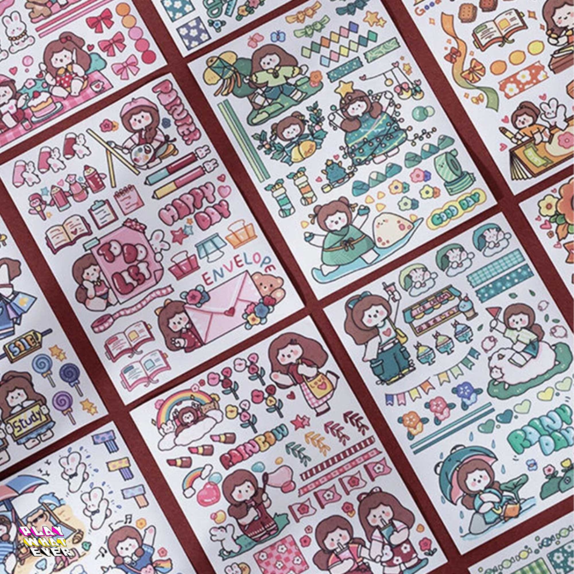 PeppermintOne Enjoying Life of Colors Sticker Sheet