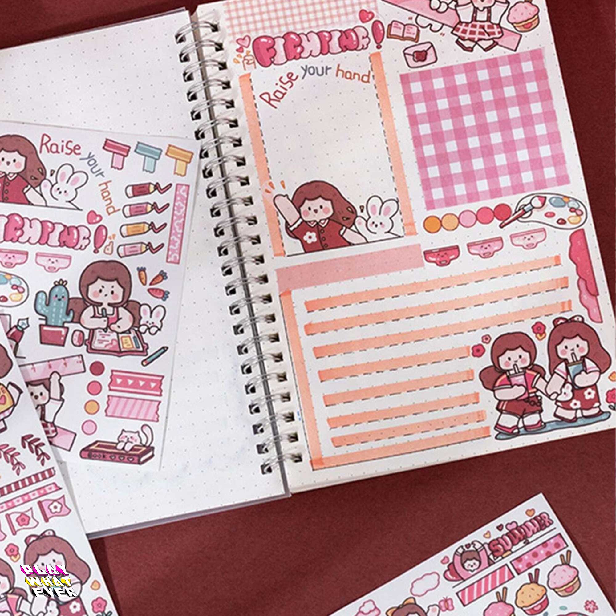 PeppermintOne Enjoying Life of Colors Sticker Sheet