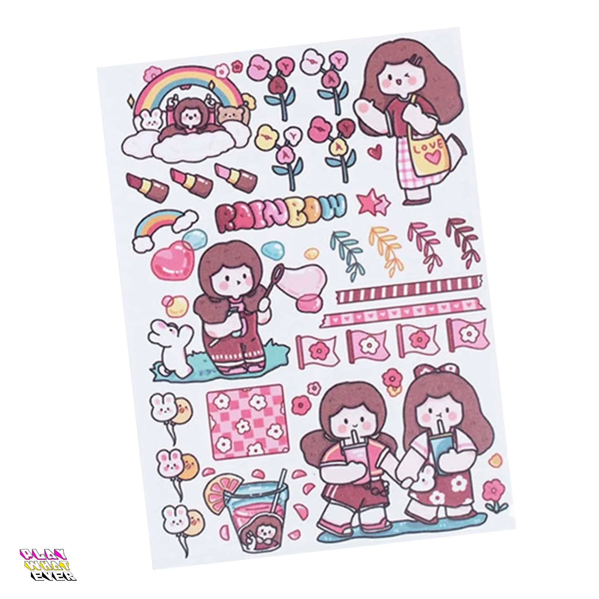 PeppermintOne Enjoying Life of Colors Sticker Sheet