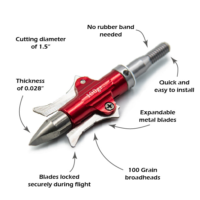 REXPID 2 | Mechanical Broadheads - 100 Grains